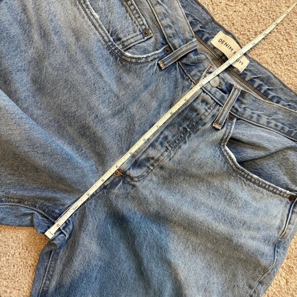 Denim Forum The Joni Mid Rise Loose Straight Leg Jeans Button Fly Medium Wash 31 - Picture 7 of 7